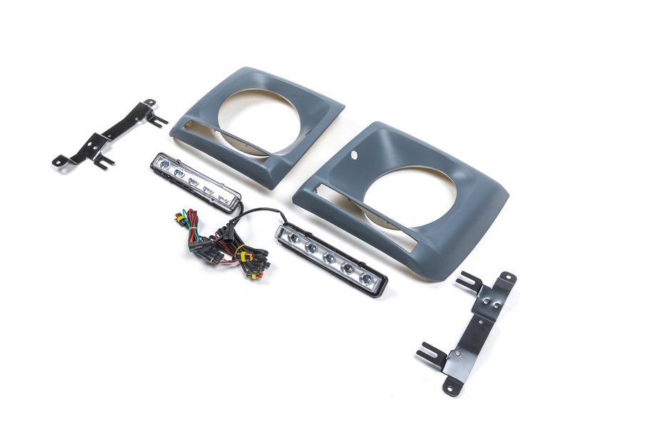 Mercedes G class W463 1990-2018 Headlight eyelids with LED (5 diodes, set) Photo 1