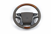 Toyota Land Cruiser Prado 150 2009-2023 Steering wheel assembly (light wood) photo 1