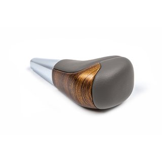 Gear Shift Knob (Gray Leather + Light Wood) Toyota Land Cruiser 200 2007-2021 photo 1