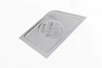 Volkswagen T5 Transporter 2003-2010 Fuel Cap Cover with VW Logo (Carmos, Stainless Steel) photo 1