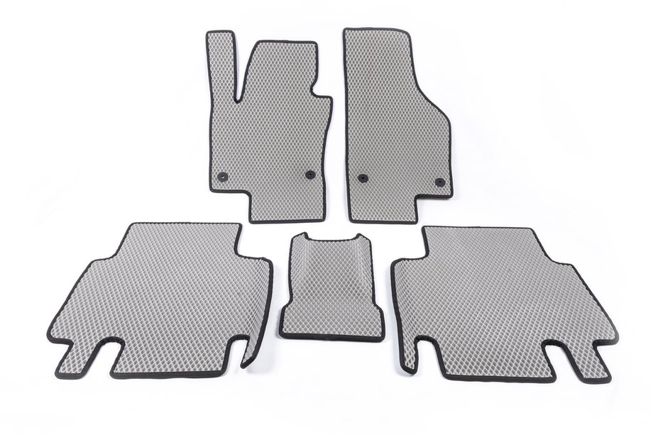 Volkswagen Sharan 2010-2023 Polyurethane EVA Floor Mats (2 rows, grey) Image