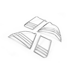 Chrome Tail Light Covers (2 pcs, plastic) Honda Civic Sedan VII 2001-2006 photo 2