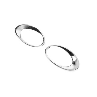 Chrome Fog Light Covers 2013-2018 (2 pcs, Stainless Steel) Ford Custom 2013-2022 photo 2