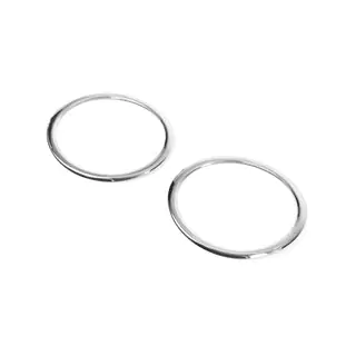 Chrome Fog Light Covers (2009-2013, 2 pcs, Stainless Steel) Skoda Yeti 2009-2017 photo 2