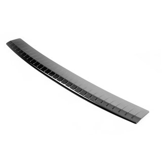 Rear bumper protector OmsaLine Black Gloss (SW, stainless steel) photo 1