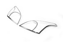 Toyota Land Cruiser Prado 120 2002-2009 Headlight Covers V2 (2 pcs, plastic) photo 1