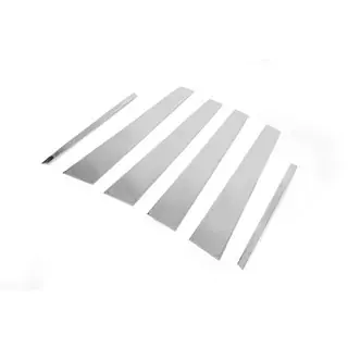 Stainless Steel Door Pillar Trim (6 pcs) Mercedes E-class W210 1995-2002 photo 2