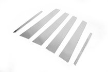 Mercedes E-сlass W210 1995-2002 Stainless Steel Door Pillar Trim (6 pcs) photo 2