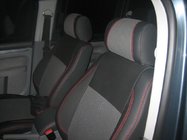 Volkswagen Caddy 2010-2015 Car Seat Covers (Leatherette↗Fabric, Premium) Front seats (1+1) photo 2