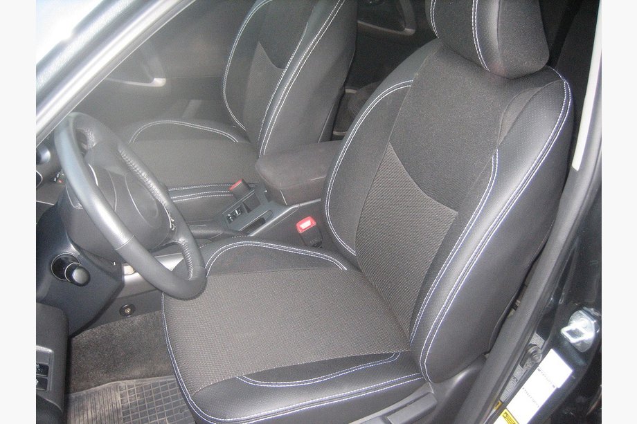 Toyota Rav 4 2006-2013 Car Seat Covers (Leatherette↗Fabric, Premium) Image