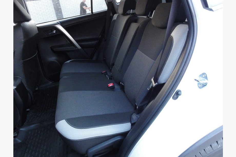 Toyota Rav 4 2013-2018 Car Seat Covers (Leatherette↗Fabric, Premium) Photo 9