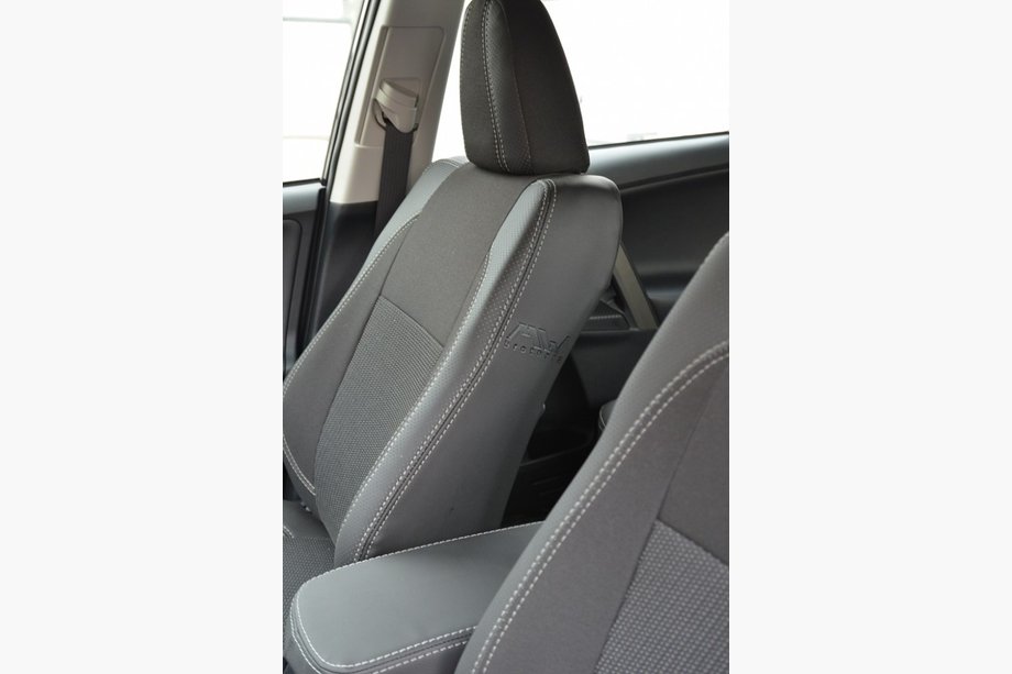 Toyota Rav 4 2013-2018 Car Seat Covers (Leatherette↗Fabric, Premium) Photo 6
