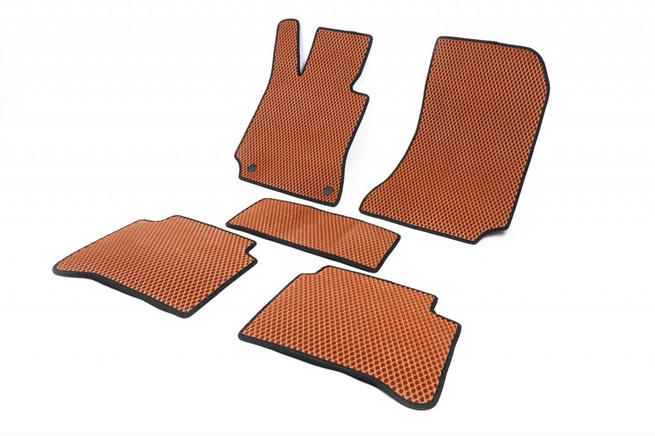Mercedes E-class W212 2009-2016 EVA Floor Mats (brick red) Image