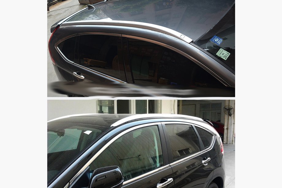 Honda CRV 2012-2016 OEM Grey Roof Rails (ABS Plastic) Image
