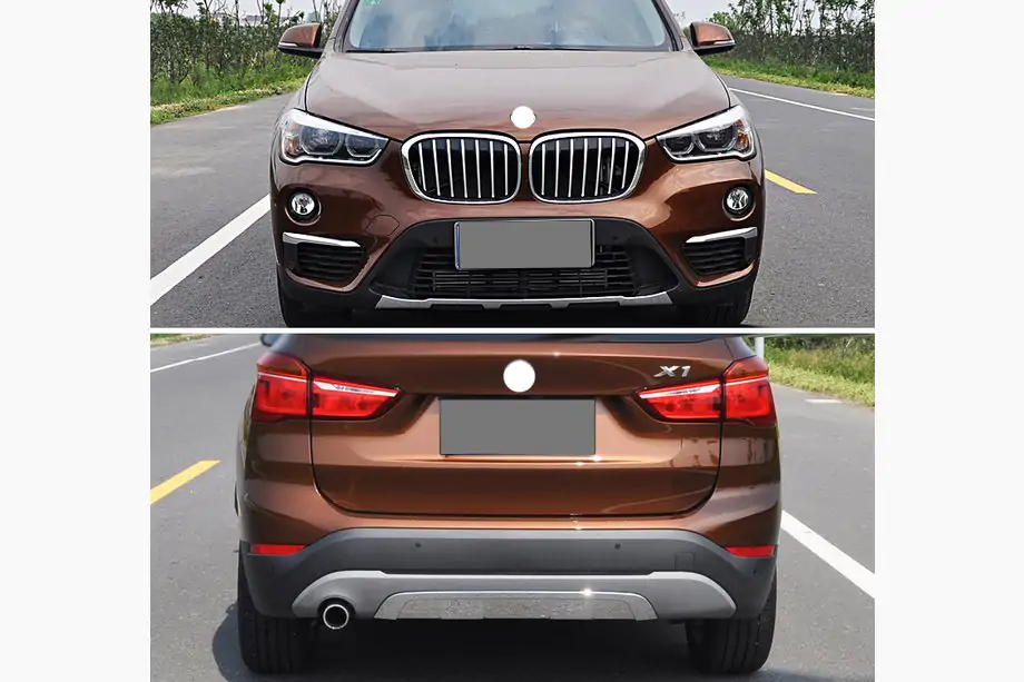 BMW X1 F48 2015-2022 Front and Rear Bumper Extensions (2 pcs) Image