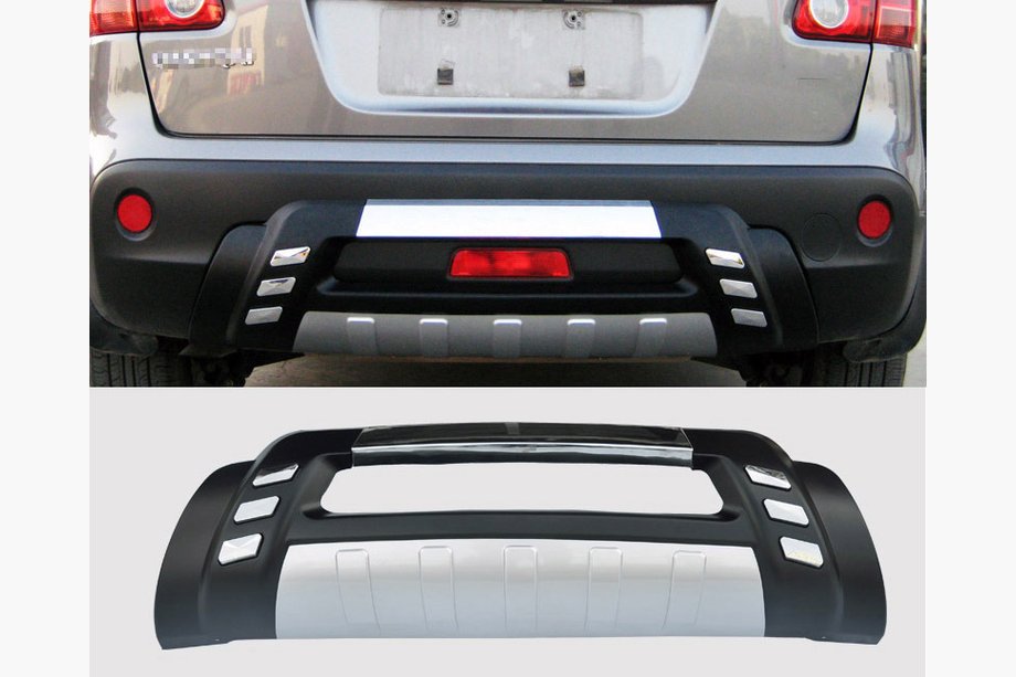 Nissan Qashqai 2010-2014 Rear Diffuser V2 (grey plastic) Image