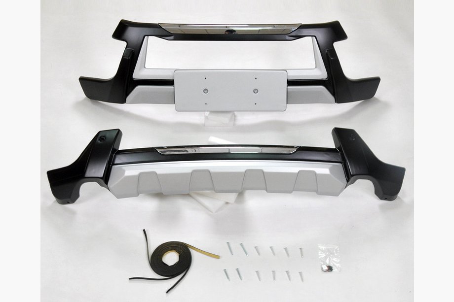 Isuzu MU-X 2013- Front and Rear Bumper Extensions (2 pcs) Image