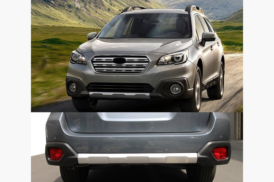Subaru Outback 2014-2019 Front and Rear Lip Extensions V1 (2 pcs, EU) Image