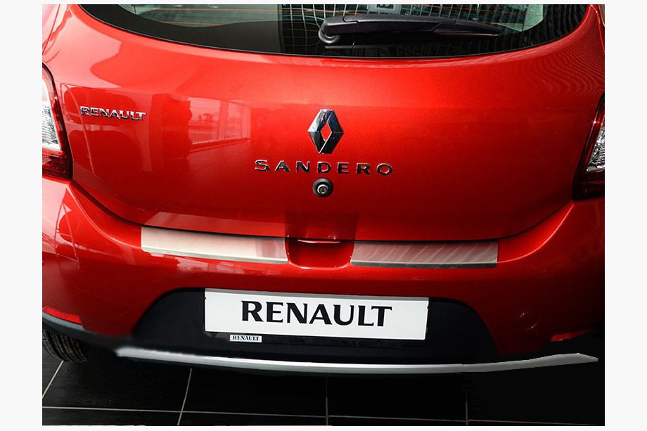 Renault Sandero 2013-2022 Rear bumper protector with lip (Notaniko) Image