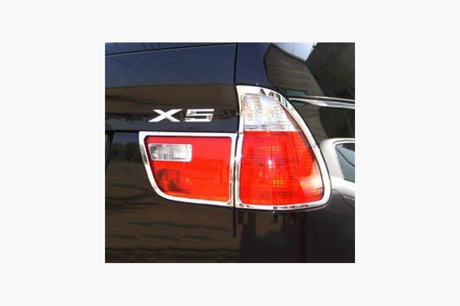 BMW X5 E53 1999–2006 Chrome Tail Light Covers (Plastic) Image