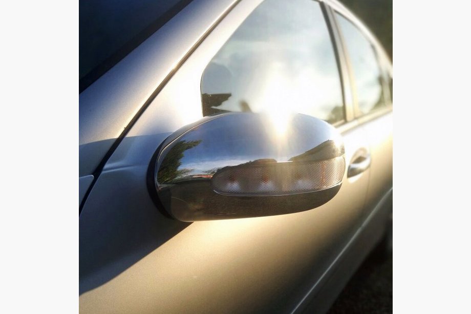 Mercedes C-class W203 2000-2007 Mirror Covers (2 pcs, plastic) Image