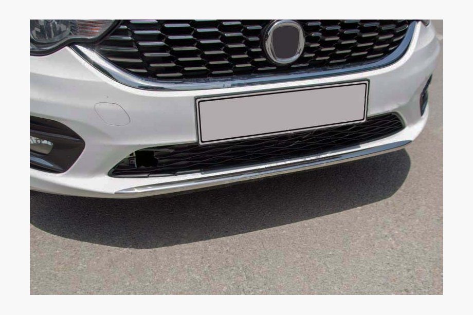Fiat Tipo 2016- Front bumper protector OmsaLine (2016-2020, stainless steel) Image