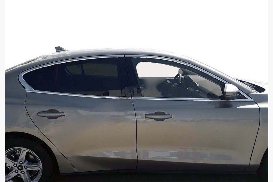 Ford Focus IV 2018- Upper window trim OmsaLine HB, SD (4 pcs, stainless steel) Photo 4