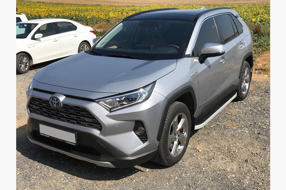 Toyota Rav 4 2019–2025 Side Steps Tayga Grey (2 pcs, Aluminum) Image