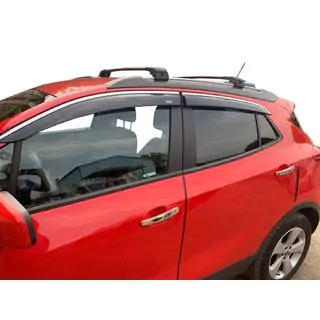 Window deflectors with chrome trim (4 pcs, Niken) photo 1