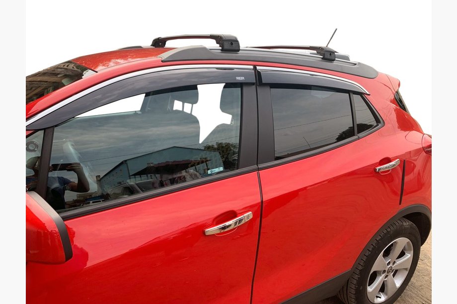 Opel Mokka 2012-2021 Window deflectors with chrome trim (4 pcs, Niken) Photo 1
