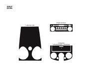 Mitsubishi Colt 2004-2012 Dashboard Trim Covers (2004-2007) Aluminum photo 3