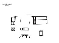Mitsubishi Pajero Sport 1996-2007 Dashboard Trim Covers (2002-2007) Titan photo 3