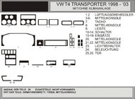 Volkswagen T4 Caravelle/Multivan 1990–2003 Sale !!! Dashboard Trim Wood Style, Hartman photo 1
