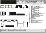 Opel Vectra A 1987-1995 Dashboard Trim Covers (Hartman) photo 1