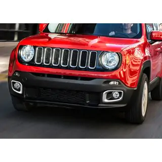 Chrome Fog Light Covers 2014-2018 (2 pcs Stainless Steel) Jeep Renegade 2014- photo 1