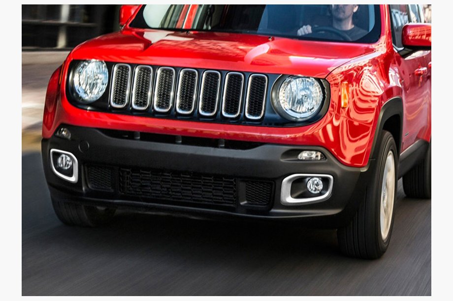 Jeep Renegade 2014- Chrome Fog Light Covers 2014-2018 (2 pcs Stainless Steel) Image