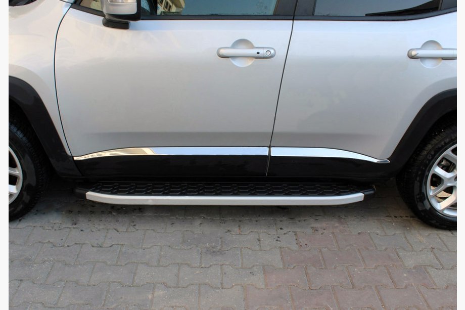 Jeep Renegade 2014- Door Mouldings Stainless Steel (4 pcs) Image