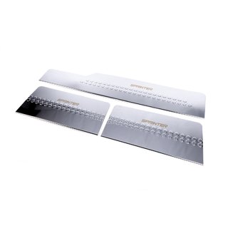 Carmos V1 Stainless Steel Inner Door Sill Protectors (3 pcs) Mercedes Sprinter W901/902/903/904/905 1995–2006 photo 1