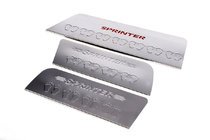 Mercedes Sprinter W906 2006–2018 Interior door sill plates Carmos V4 (3 pcs, stainless steel) photo 1