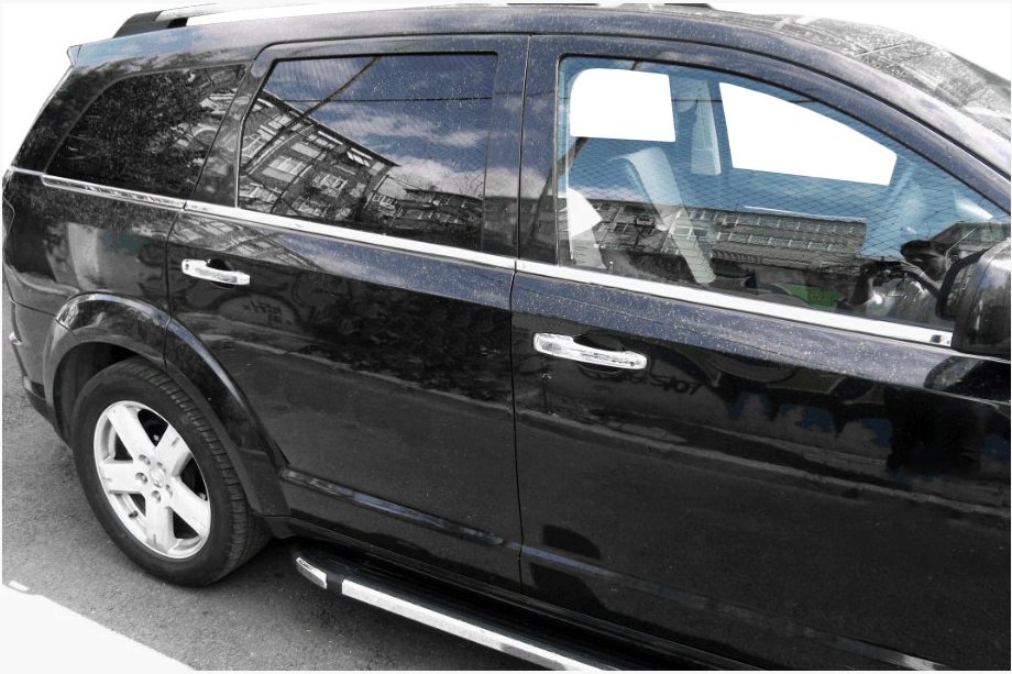 Dodge Journey 2008-2020 Window Trim Stainless Steel (6 pcs) Image