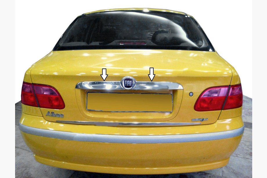 Fiat Albea 2002-2012 Chrome trim above license plate (stainless steel) Image