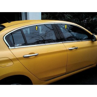 Upper window trim stainless steel