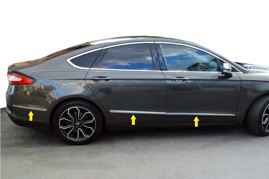 Ford Mondeo 2014-2022 Door Moldings Stainless Steel (6 pcs) Image