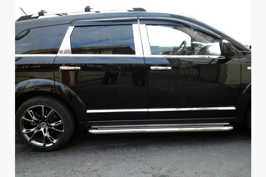 Dodge Journey 2008-2020 Door Mouldings Stainless Steel (4 pcs) Image