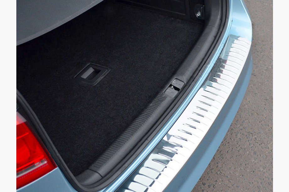 Volkswagen Passat B7 2012-2015 Rear Bumper Protector OmsaLine Gloss (SW, Stainless Steel) Image
