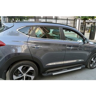 Door Mouldings (wide, 4 pcs, stainless steel) Hyundai Tucson TL 2016-2021 photo 1