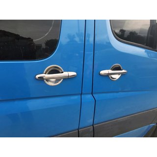 Chrome Handle Covers (4 pcs, Stainless Steel) Volkswagen Crafter 2006-2016 photo 1