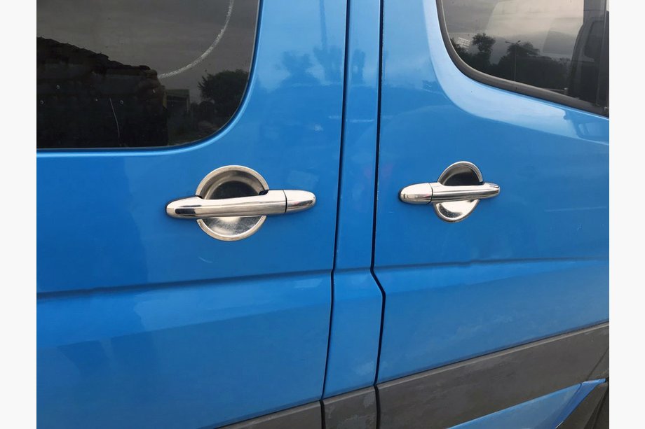 Volkswagen Crafter 2006-2016 Chrome Handle Covers (4 pcs, Stainless Steel) Image