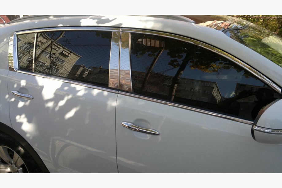 Ford Focus II 2008-2011 Stainless Steel Door Pillar Trim Image