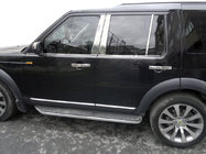 Land Rover Discovery III 2004–2009 Stainless Steel Door Pillar Trim (6 pcs) photo 1